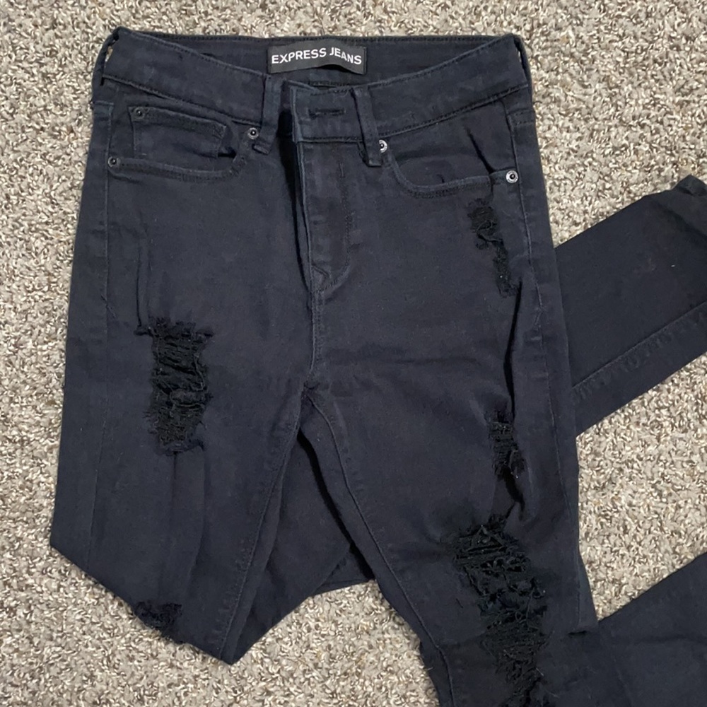 Express Distressed Jeans - Picture 2 of 7